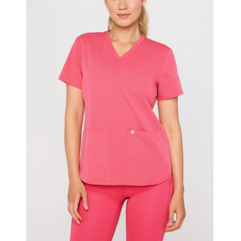 Fabletics Women's Gelato Method 2-Pocket On-Call Scrub Top Jogger Set Size S